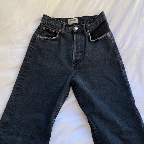 AGOLDE 90's Pinch Waist in Black Tea - Picture 5 of 7